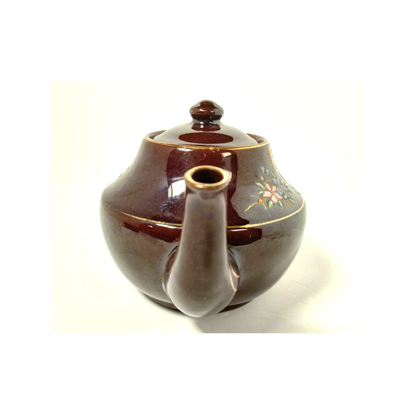 Vintage Teapot, Hand-Painted, Occupied Japan, 1945-1952, Bird Design - Picture 5 of 14